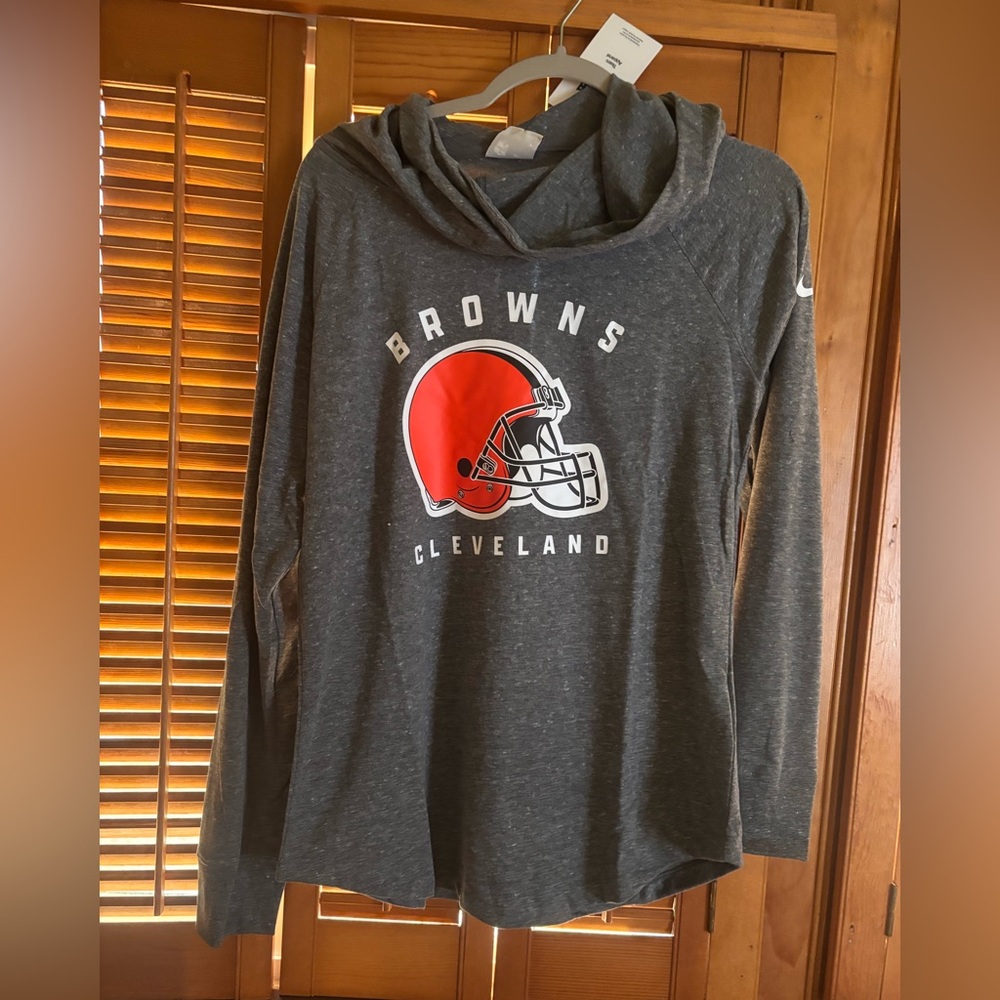 NFL Nike Cleveland Browns Charcoal Hoodie NWT